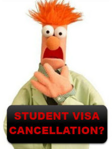 Student visa cancellation